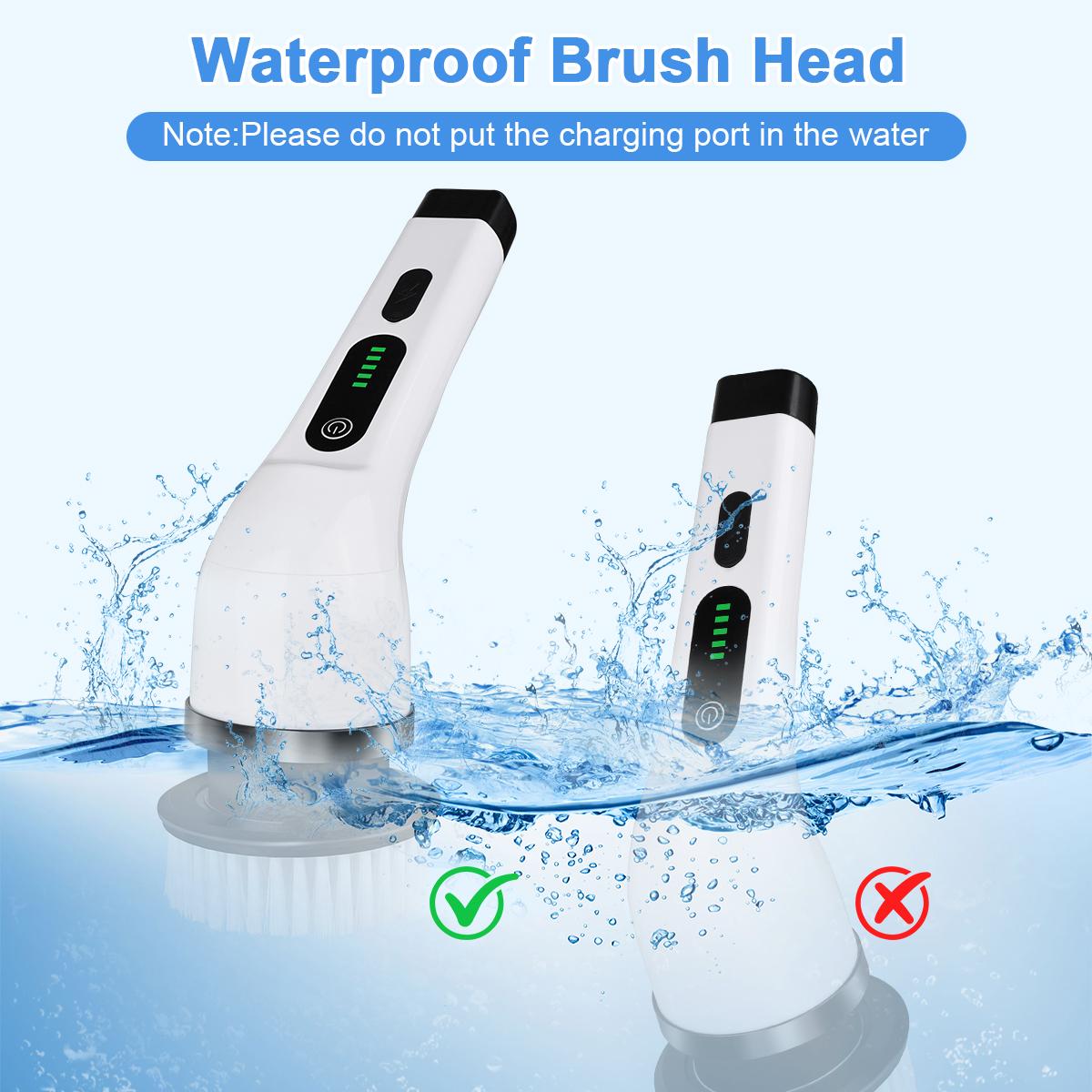 2026 New Electric Spin Scrubber — Cordless Design, IPX7 Waterproof Rating, Multi-Surface Versatility; Ultra-Long Battery Life, Adjustable Speed, Extendable Handle; A Multifunctional Cleaning Kit Designed Specifically for Bathrooms and Kitchens.