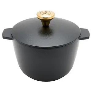 KitchenHQ 1.8-Quart Cast Iron Demi Pot KitchenHQ 1.8-Quart Cast Iron Demi Pot