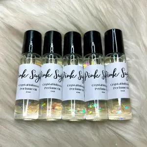 Pink Sugar + Clear Quartz Crystal Infused Oil Roller - Slay’d Studio