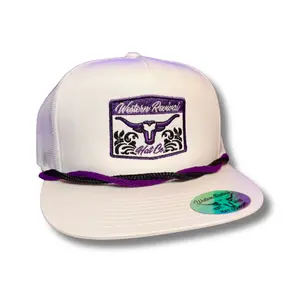 "Black and Mild" Purple and Black Longhorn Snapback