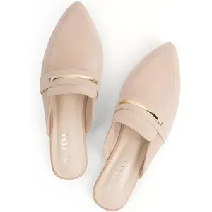 Comfortable Work Women's Mules - Casual Slip on Black Suede Backless Loafers-Office Business Teacher Dressy Flats 2025 for Professional​ Women