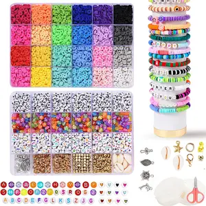DIY Jewelry Accessories Kit for Bracelet Necklace with Colorful Beads Charms & Kawaii Accessories for Fall Outfits Handmade Crafts Fun Creative Jewelry Making