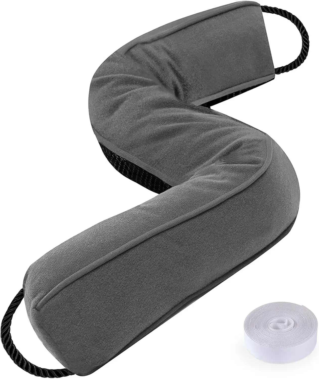 28" Door Draft Stopper Blocks Hot Cold Air with Removable Washable Cover for Gaps Up to 3", All-Season Noise and Wind Seal for The Bottom of Door and Window, Grey