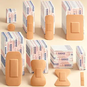 Mixed Size Bandages 160 Pieces, Waterproof Breathable Adhesive Fingertip & Large Bandages, Disposable Wound Care Plasters for Family Daily First Aid Use