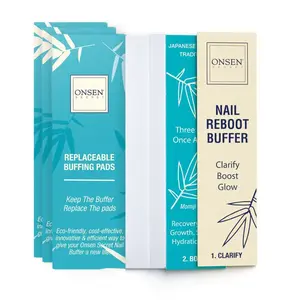 Nail Buffer Block Replacement Pads - 3-Way Buffing Block Smooth Shine Natural Nail Buffing w/ 3-Sides Coarse, Soft, Silky, Buffer Replacement 12 Combo Pads Only - 3 Pack