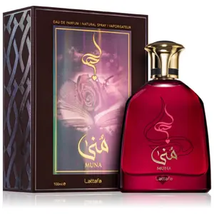Lattafa Muna Eau de Parfum Spray for Women, 3.4 Ounce perfume spray