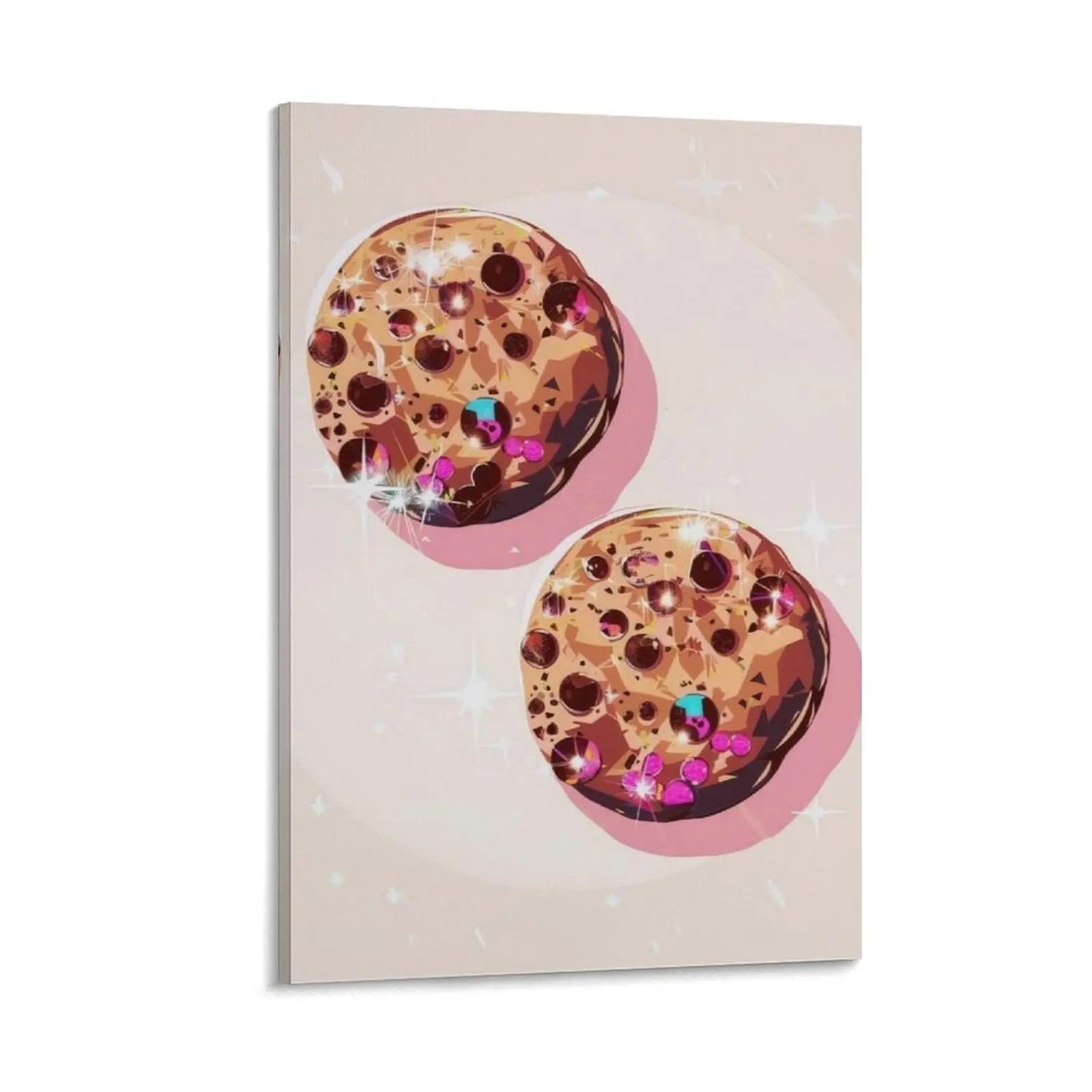 Chocolate Chip Cookies Poster Poster Canvas Wall Art For Bedroom Decor Bar Office Room Decor Gift