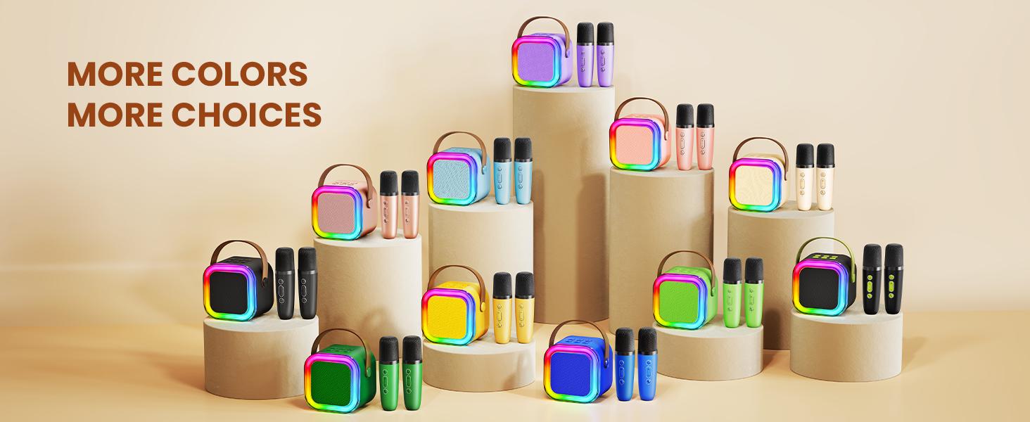 Mini Karaoke Machine for Kids with 2 Wireless Microphones and Lights, Bluetooth Connect Phone to Sing, 4-12+ Year Old Girl Boy Birthday Gifts, Teen Girl Gifts Trendy Stuff(Cream) Mini Karaoke Machine for Kids with 2 Wireless Microphones and Lights, Bluetooth Connect Phone to Sing, 4-12+ Year Old Girl Boy Birthday Gifts, Teen Girl Gifts Trendy Stuff(Cream)