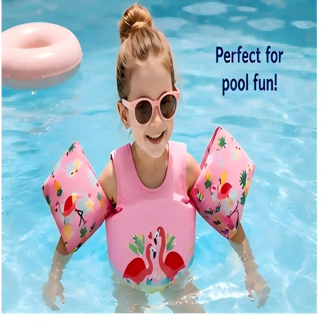 Toddler Swim Vest, Kids Life Jacket Vest, SwimAid Floats for Swimming Pool, Learn to Swimfor 25lbs to 55lbs Toddlers wings water floaties