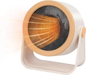 【Plug-in style】Small Portable Heater – Quiet Mini Space Heater for Office Bedroom, Quick-Heating Desktop Electric Heater with Safety Overheat & Tipping Protection, Ideal Home Garage Winter Gift