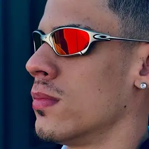 Y2K Retro Large-Frame Unisex Decorative Glasses with Hip-Hop Multi-Functional Style for Europe and America Fashion, Suitable for Any Face Shape, Durable and Comfortable Summer Sports Sunglasses Sporty Sunglasses