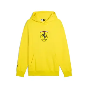 PUMA Mens Scuderia Ferrari Race Shield Hoodie Casual Outerwear Casual - Yellow