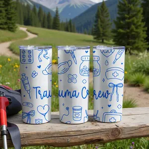 Trauma Crew Tumbler, ER Nurse Gift, Healthcare Worker Cup, Emergency Room Nurse Appreciation Gift, Doctor Tumbler, Nurse Week
