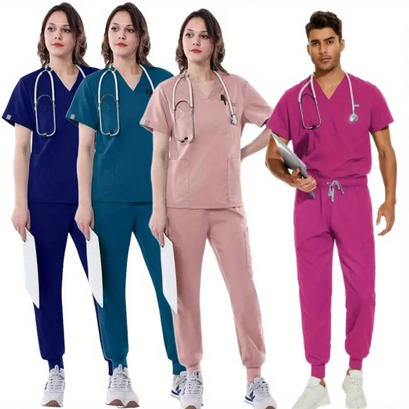 High - Quality Elastic and Fast - Drying Nurse Scrubs: Durable, Fashion - Forward Work Clothes Tailored for Nurses