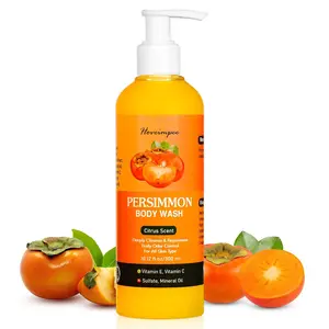 Persimmon Soap Body Odor Eliminator for Women Men, Nonenal Soap Purify Strong Smell with Persimmon Tannin Extract Body Wash for Old People Smell, Citrus Scent 10.12 fl.oz/300ml