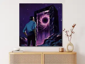 Minecraft Art| "Nether Portal" | Framed Canvas | Dark Fantasy | Minecraft Poster | Minecraft Canvas | Minecraft Wall Art | Minecraft Decor