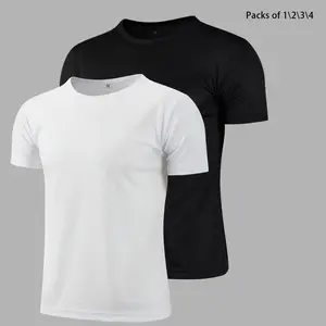 DGlink High-Quality White T-Shirt Quick-Drying Breathable Sweat-Absorbing Short-Sleeved Sports Training Wear for Fitness & Home Wear Team uniforms, employee uniforms, training uniforms