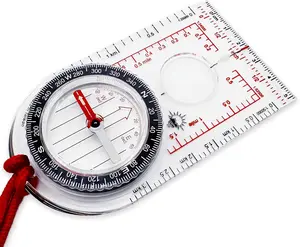 ProMap Compass - Ultra Lightweight Baseplate Map Compass with Declination Scale - Accurate Orienteering Base Plate Compass for Hiking, Backpacking, Camping, and  Navigation