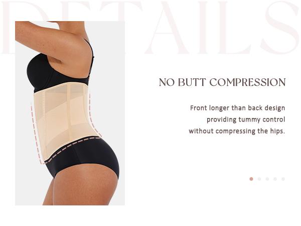 FeelinGirl Waist Trainers for Women Belly Tummy Control Long Torso Mesh Waist Cincher Waist Slimming Belts