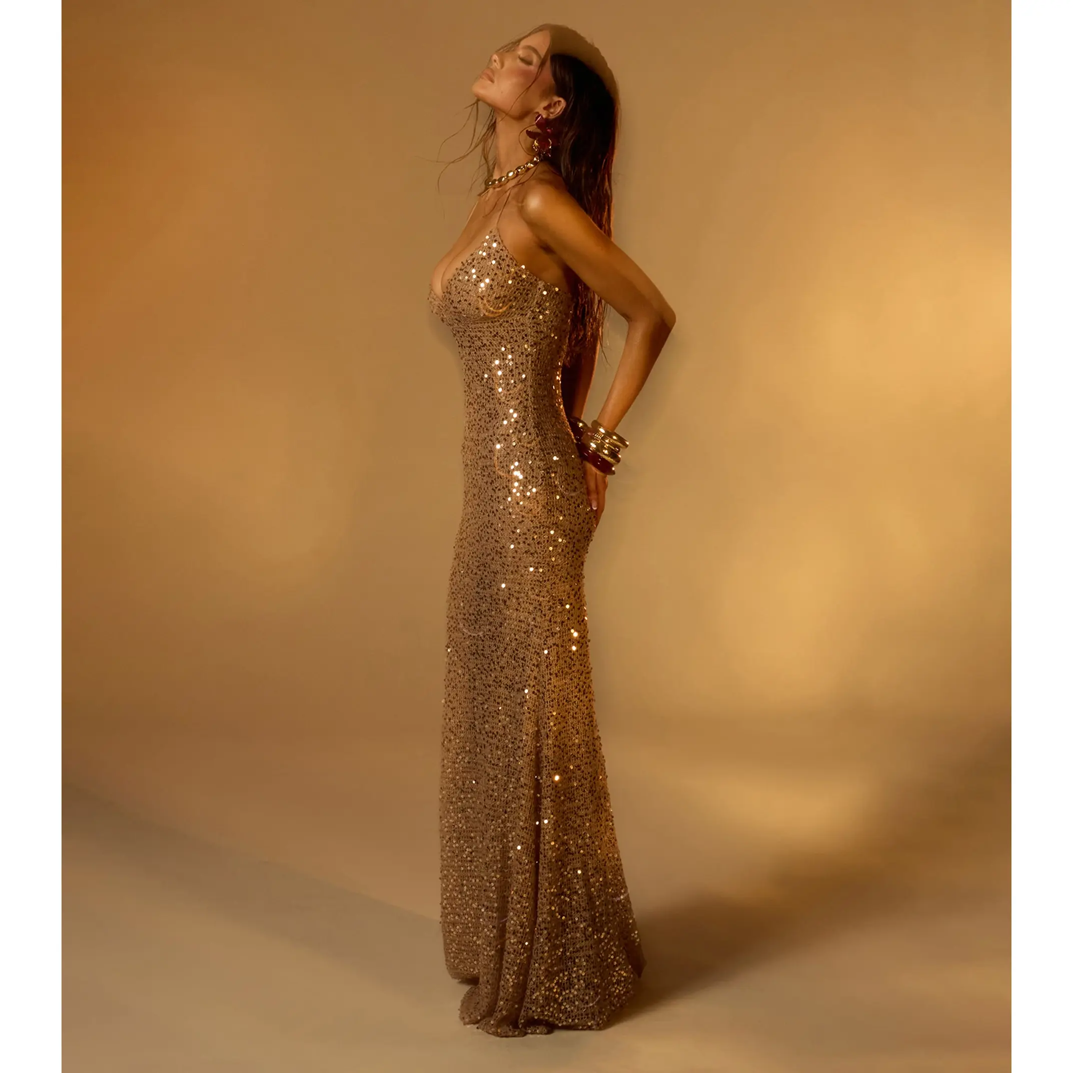 Jenny Sequin Mermaid Formal Dress