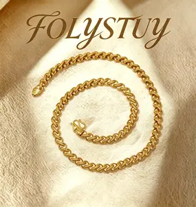 [23.6inch by 9mm Dragon Bone Necklaces] FOLYSTUY (YNY01) Dragon Bone Chain & Link Elegant Unisex