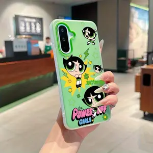 Cute The Powerpuffs Girls Cool Protective Smartphone Case Suitable for Samsung Galaxy A56 A36 A26 A07 A17 A35 A06 A05 A14 A24 A34 A54 A16 A53 A33 A15 A13 A04 A32 A22 A05S A03 Core 4G 5G Soft TPU Matte Double-layer Back Cover