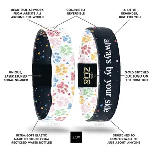 Dog Bracelet NFC Daily Inspirational Affirmation Bracelet for Women & Men, New Message Every Tap, Choose Your Topic, Waterproof Reversible Recycled