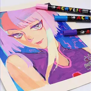 18/30/42 Color Marker Pen Set, 1 Set Double-ended Waterproof Art Drawing Pen, Soft Pen Tip, Suitable for Children and Adults