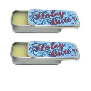 2 Tins of .35 oz Holey Butt'r Vegan Ear Gauge Stretching Lobe for stretched ears septum Blend Wax