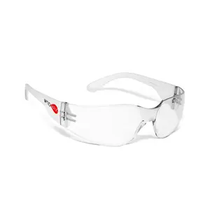 100C Clear Lens Safety Glasses - Scratch-Resistant, UV Protection (Multi-Pack)