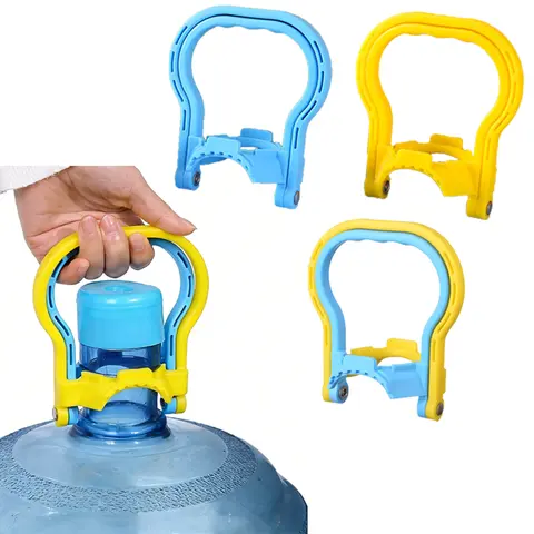 1 Pack Ergonomic 5-Gallon Water Jug Grip Handle - Lightweight, Durable, Non-Slip, Secure Hold, Easy Pouring Plastic Hydration Accessory for Home, Office (3 Colors)