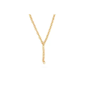 SUGAR + STEEL Chunky Chain Lariat Necklace *