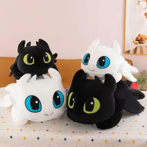 30-40cm Large Toothless Dragon Plush Body Pillow Cute Cartoon Dragon Soft Decorative Stuffed Body Pillow Anime Sleeping Cushion