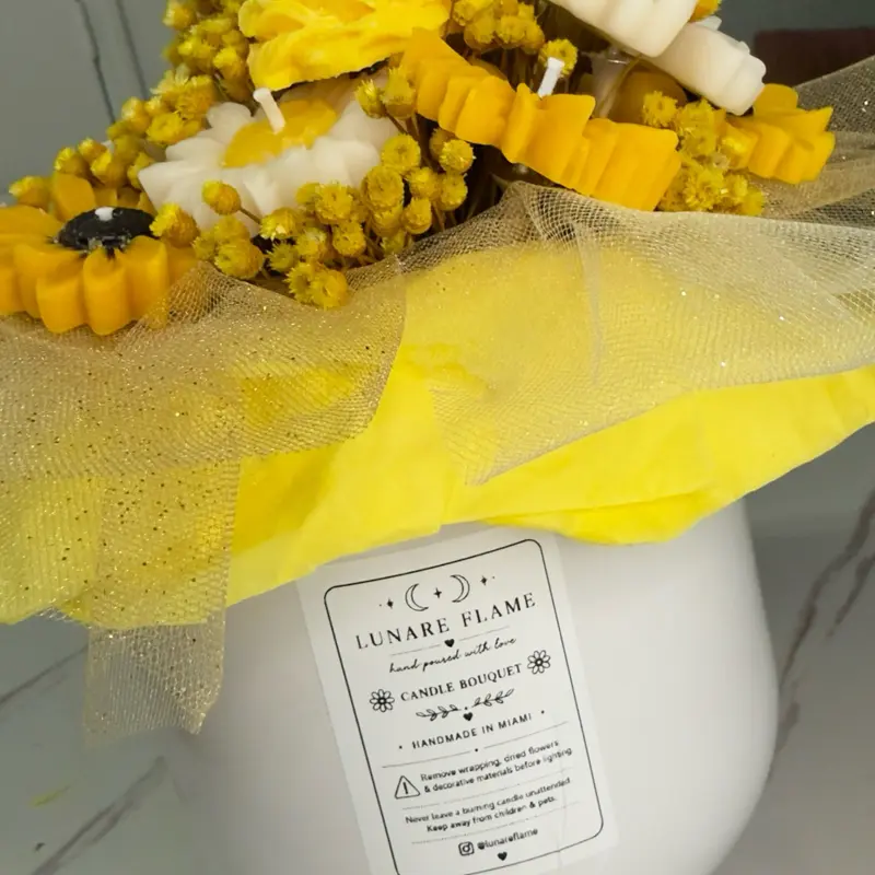 Sunshine Candle Bouquet Flower Decorative