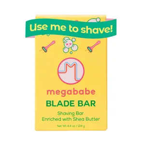 Megababe Blade Bar | Shaving Bar Enriched with Shea Butter | Hydrating for All Skin Types | 4.4 oz