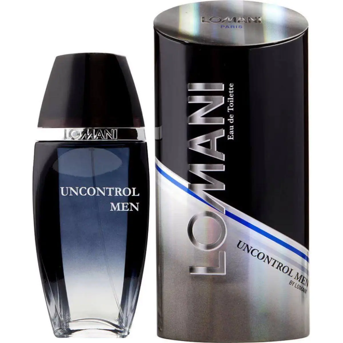 Lomani Uncontrol Eau de Toilette (EDT) for Men, 3.4oz Clean Spray-On Packaged Citrus-Woody Fragrance with Peppery Base & Fresh Aroma, New Can Packaging, Clean Men's Fragrance, Packaged Men's Fragrance