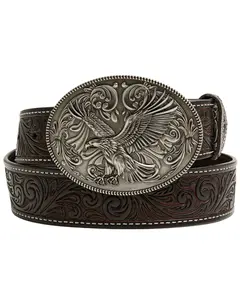 Cody James Men's Lander Tooled Leather Buckle Belt - Cjasp26bt7-Cn