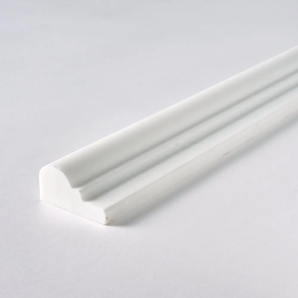 Bianco Dolomite 2x12 Marble Chair Rail Polished/Honed