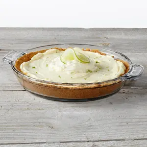 Anchor Hocking Oven Basics 9.5-Inch Deep Pie Plate, Clear, 1 Piece