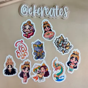 Cute Cambodian Stickers Pack