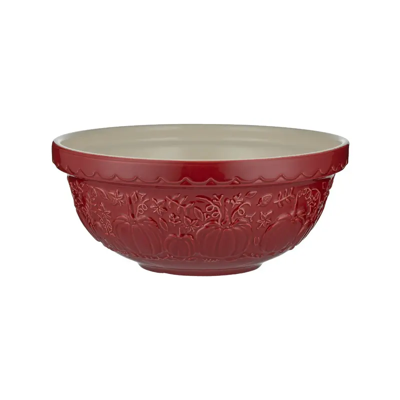 Mason Cash Pumpkin Patch S18 (2.85 Qt) Mixing Bowl | Cranberry