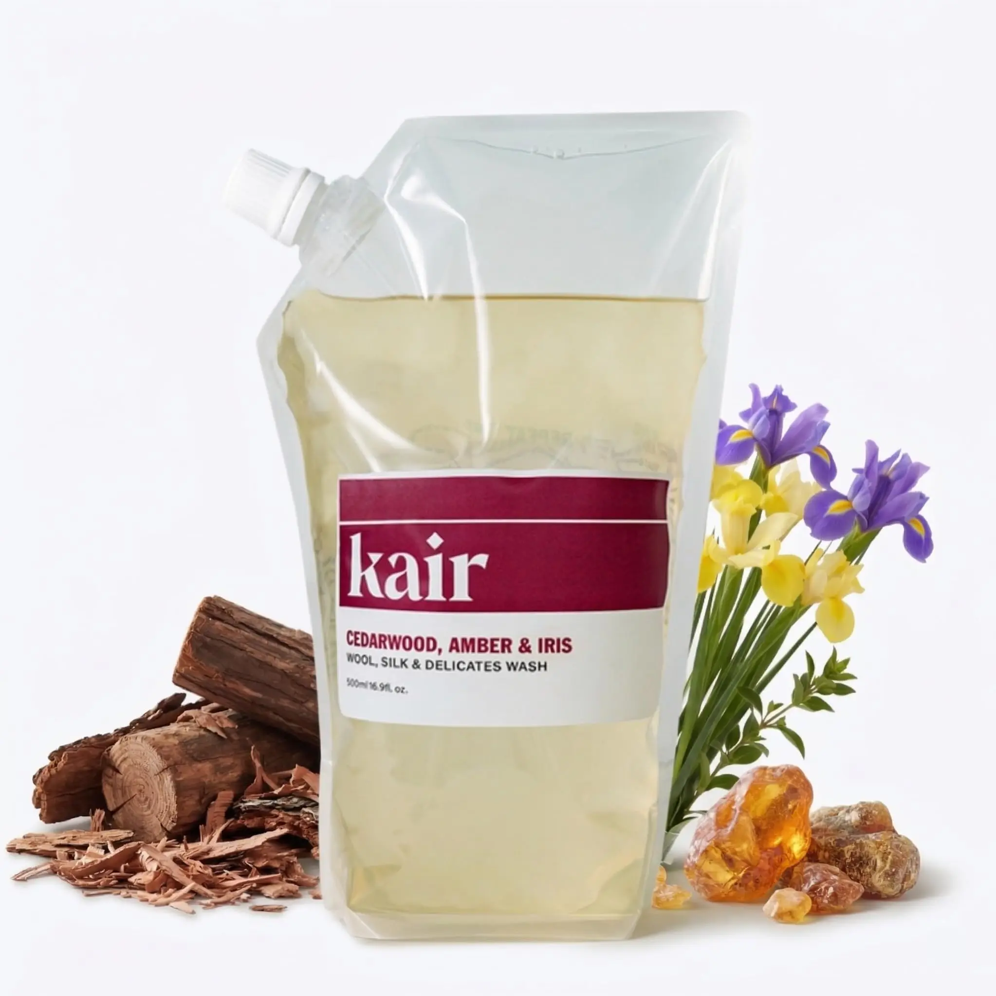 Kair Wool, Silk & Delicates Wash - Cedarwood, Amber & Iris | Plant-Based Laundry Detergent for Fine Fabrics