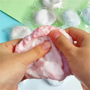 Crunchy Squishy Noisy Stress Balls, Handmade Ice Skin Fidget Sensory Toys, Anxiety Relief, Shapeable Vacuum Ball, Stress Relief Focus Relaxing