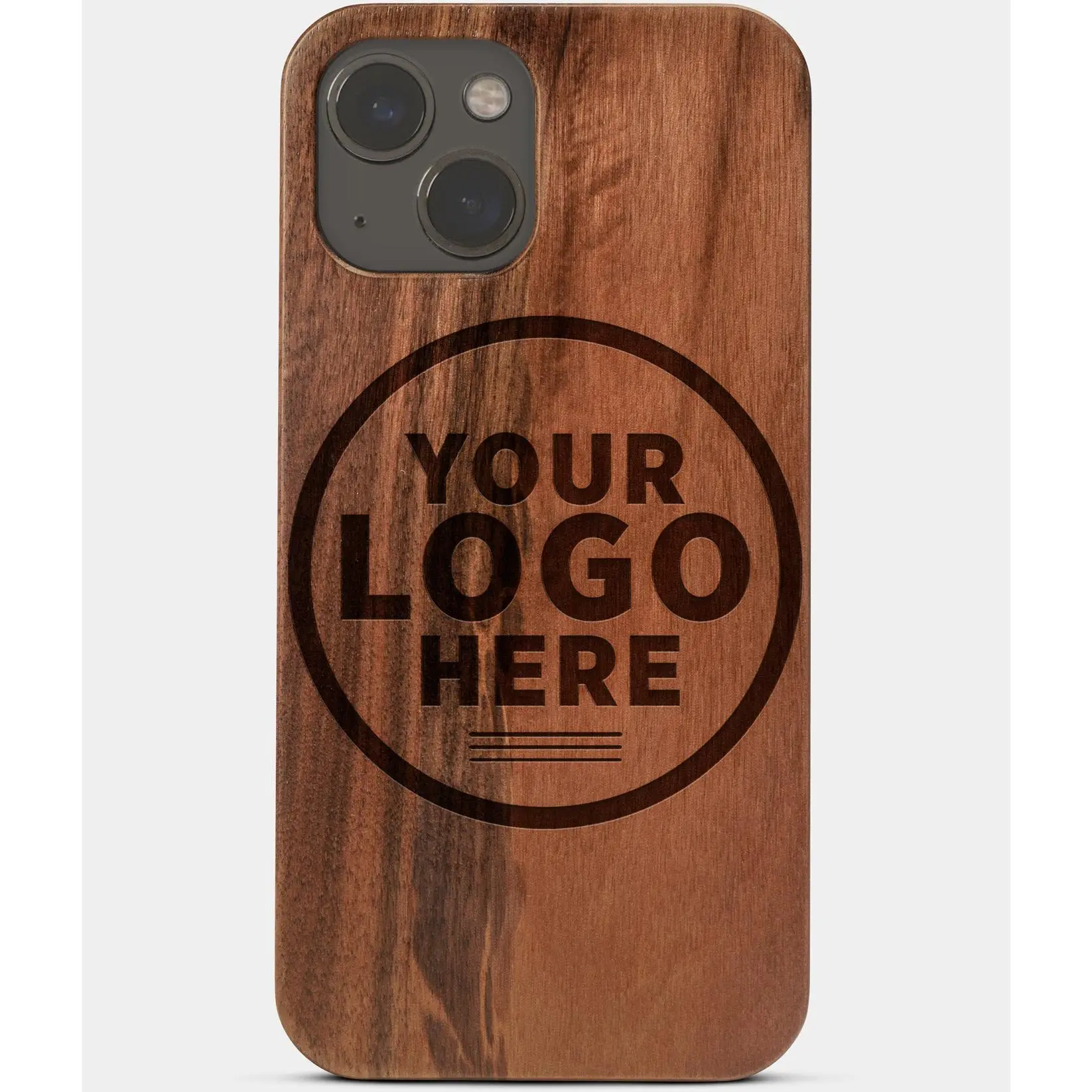 Custom Walnut Wood iPhone 13 Case | Magsafe iPhone 13 Cover