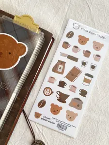 Coffee Time Doodle Planner Journal Stickers
