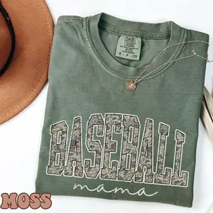 Camo Baseball Mama Shirt, Baseball Season Shirt, Game Day Tee, Baseball Mama Shirt, Baseball Mom Gift