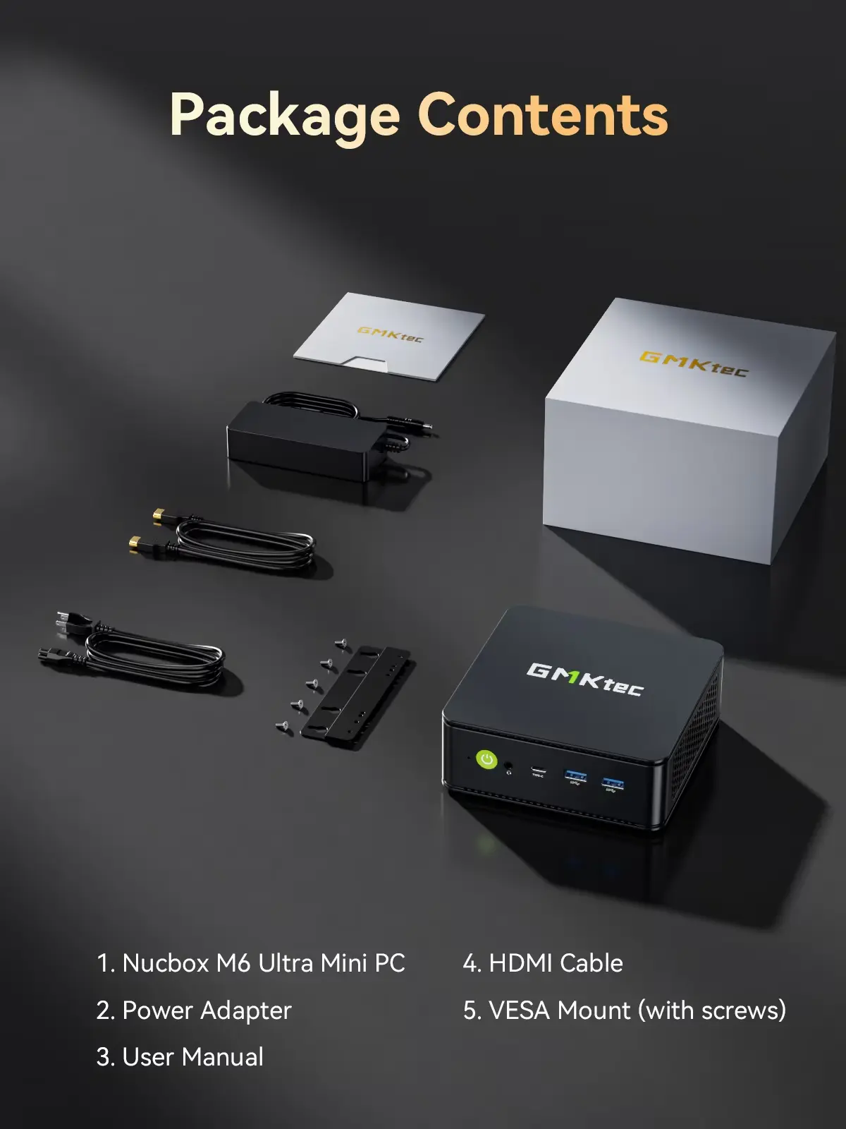 AMD Ryzen 5 7640HS(up to 5.0GHz) , 16GB RAM 1TB SSD, Desktop Mini Computers, NucBox M6 Ultra Mini PC, Mini Gaming PC