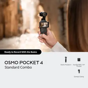 DJI Osmo Pocket 4 Standard Combo 3-Axis Stabilizer and 4K Handheld Camera US Stock