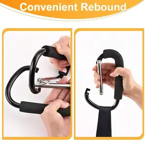 Bicycle Hook with EVA Handle, Multifunctional Bicycle Hook, Durable Aluminum Alloy Hook for Shopping and Storage Accessories
