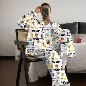 Hamilton Musical Pajamas Set, Broadway Theater Women Pajamas, Musical Sleepwear, Alexander Hamilton Pjs, Gift For Fans